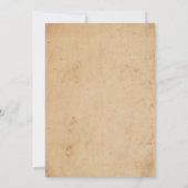 ヴィンテージウエディング招待状ロマンティックバラガーデン 招待状 (裏面)