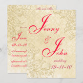 ヴィンテージウエディング招待状 招待状 (正面/裏面)