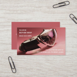 ヴィンテージウォッチストアジュエリーストアウォッチの修復 名刺