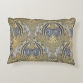 ヴィンテージウォルタークレーン装飾アートチューリップ アクセントクッション (裏面)