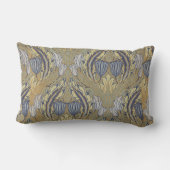 ヴィンテージウォルタークレーン装飾アートチューリップ ランバークッション (裏面)