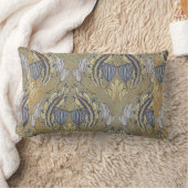 ヴィンテージウォルタークレーン装飾アートチューリップ ランバークッション (ブランケット)