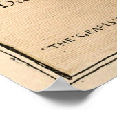 ヴィンテージウォルタークレーン：キツネとブドウ ポスター (角)