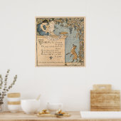 ヴィンテージウォルタークレーン：キツネとブドウ ポスター (キッチン)