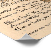 ヴィンテージウォルタークレーン:ルースター&パールウルフ&ラム ポスター (角)