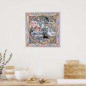 ヴィンテージウォルタークレーン:子供、動物 ポスター (キッチン)