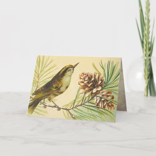 ヴィンテージウォレン誕生日カード カード (正面)