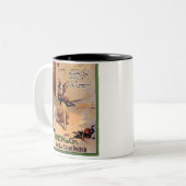 ヴィンテージウォレン&コーブーツ&シューズポーランドアドドッグ ツートーンマグカップ (正面左)