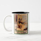 ヴィンテージウォレン&コーブーツ&シューズポーランドアドドッグ ツートーンマグカップ (左)