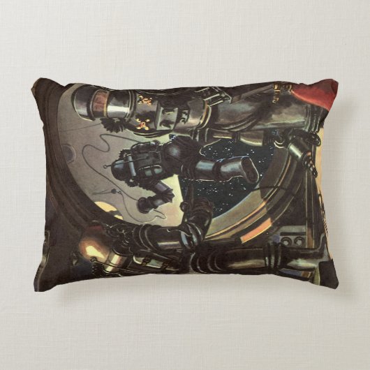 ヴィンテージウォーキングのSF宇宙飛行士宇宙 アクセントクッション (正面)