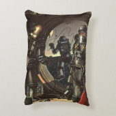 ヴィンテージウォーキングのSF宇宙飛行士宇宙 アクセントクッション (裏面(縦))