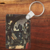 ヴィンテージウォーキングのSF宇宙飛行士宇宙 キーホルダー (裏面)