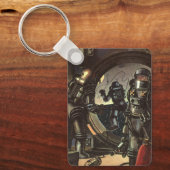 ヴィンテージウォーキングのSF宇宙飛行士宇宙 キーホルダー (正面)