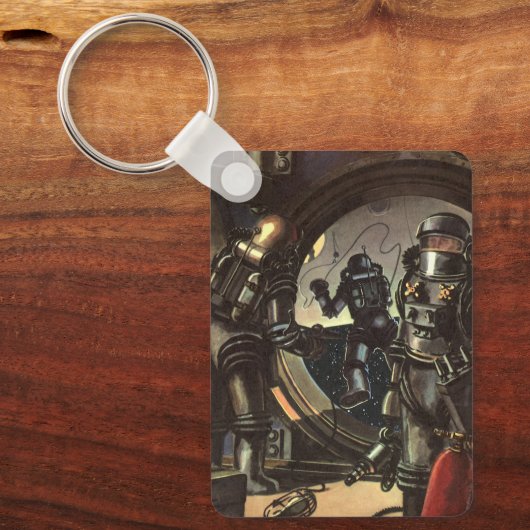 ヴィンテージウォーキングのSF宇宙飛行士宇宙 キーホルダー (正面)