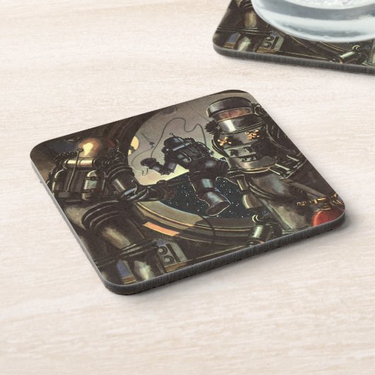 ヴィンテージウォーキングのSF宇宙飛行士宇宙 コースター (左側)