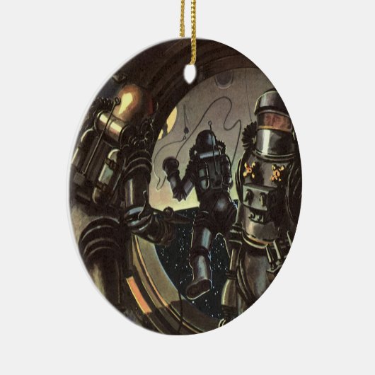 ヴィンテージウォーキングのSF宇宙飛行士宇宙 セラミックオーナメント (右)