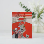 ヴィンテージウォークから教会 ポストカード (スタンド正面)