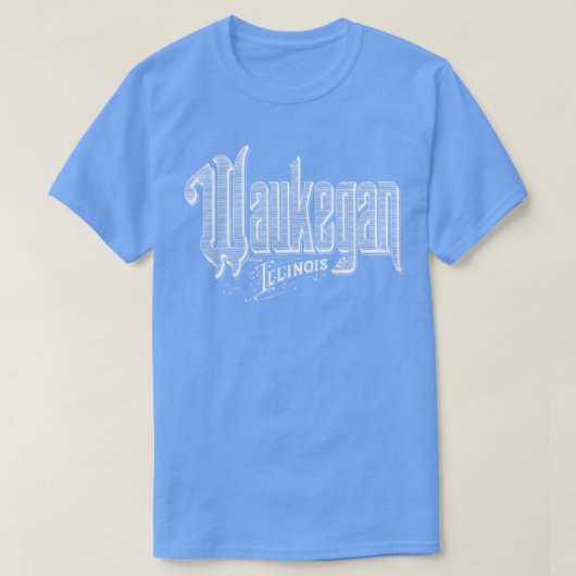 ヴィンテージウォーケガンIL Tシャツ (デザイン正面)