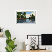 ヴィンテージウォーターウェイミアミとパームビーチ ポスター (ホームオフィス)