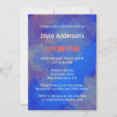 ヴィンテージウォーターカラーアダルトビーチパーティの招待状 招待状 (裏面)