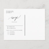 ヴィンテージウォーターカラーイングリッシュマ結婚ナーズ インビテーションポストカード (裏面)