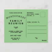 ヴィンテージウォーターカラーオークツリーファミリー懇親会 ポストカード (裏面)