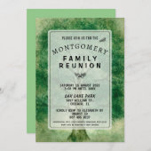 ヴィンテージウォーターカラーオークツリーファミリー懇親会 招待状 (正面/裏面)