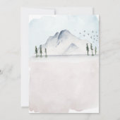 ヴィンテージウォーターカラーキャンピング誕生日パーティー 招待状 (裏面)