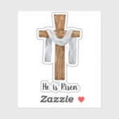 ヴィンテージウォーターカラークロスイースターホリデー シール (シート)