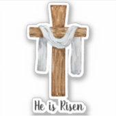 ヴィンテージウォーターカラークロスイースターホリデー シール (正面)