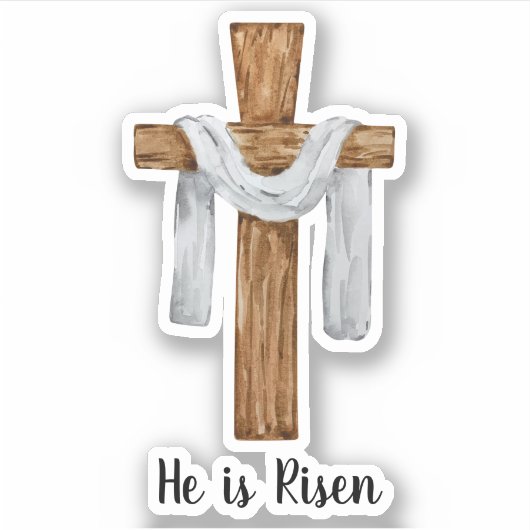 ヴィンテージウォーターカラークロスイースターホリデー シール (正面)