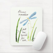 ヴィンテージウォーターカラードラゴンフライ常時記憶文字  マウスパッド (マウス)