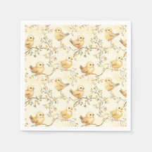 ヴィンテージウォーターカラーベビーチックス&フローラ春