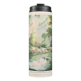 ヴィンテージウォーターカラーホテルプラザフロムセントラルパーク タンブラー