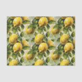 ヴィンテージウォーターカラーレモン 薄葉紙 (正面)