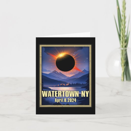 ヴィンテージウォータータウンNy太陽のトータルEclipse 2024 カード (正面)
