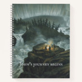 ヴィンテージウォーターフォールファインアートカールスバンテハルベック ノートブック (正面)