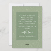 ヴィンテージウォーターロットワイラードッグホリデーカード シーズンカード (裏面)