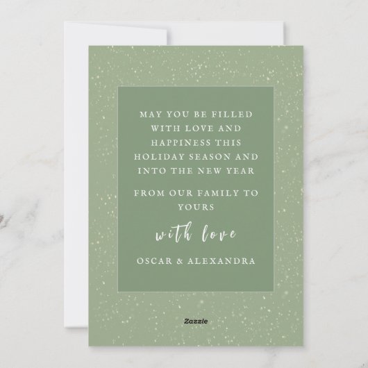 ヴィンテージウォーターロットワイラードッグホリデーカード シーズンカード (裏面)