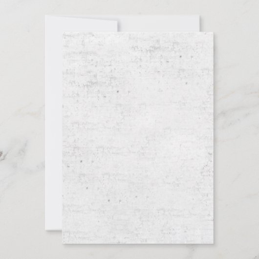 ヴィンテージウォールスタイルロージージャーナル結婚式レセプション 招待状 (裏面)