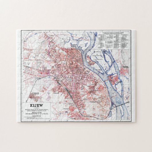 ヴィンテージウクライナの地図(1918年) ジグソーパズル (横)