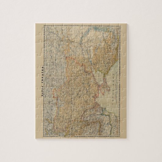 ヴィンテージウクライナの地図(1918年) ジグソーパズル (縦)