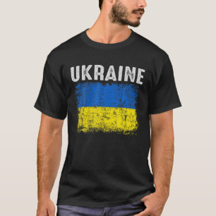 ヴィンテージウクライナウクライナ国旗のプライド Tシャツ