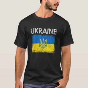 ヴィンテージウクライナウクライナ国旗のプライド Tシャツ