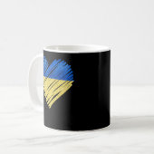 ヴィンテージウクライナウクライナ国旗プライド コーヒーマグカップ (正面左)