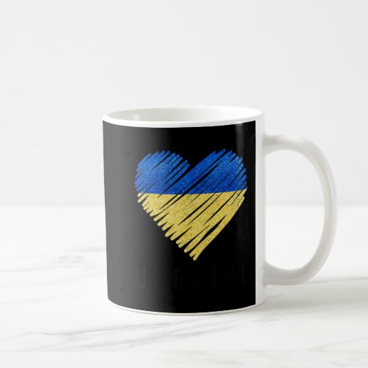 ヴィンテージウクライナウクライナ国旗プライド コーヒーマグカップ (右)