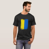 ヴィンテージウクライナ国旗の愛国心 Tシャツ (正面フル)