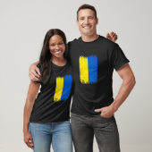 ヴィンテージウクライナ国旗の愛国心 Tシャツ (ユニセックス)