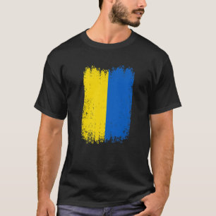 ヴィンテージウクライナ国旗の愛国心 Tシャツ