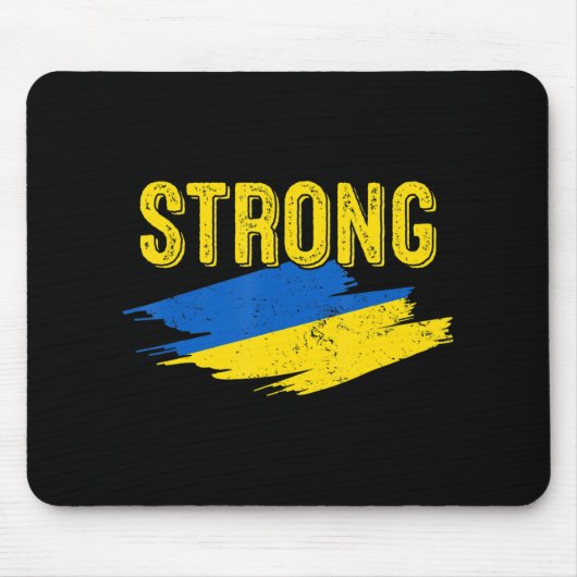 ヴィンテージウクライナ国旗ウクライナ強レトロウクライナ マウスパッド (正面)